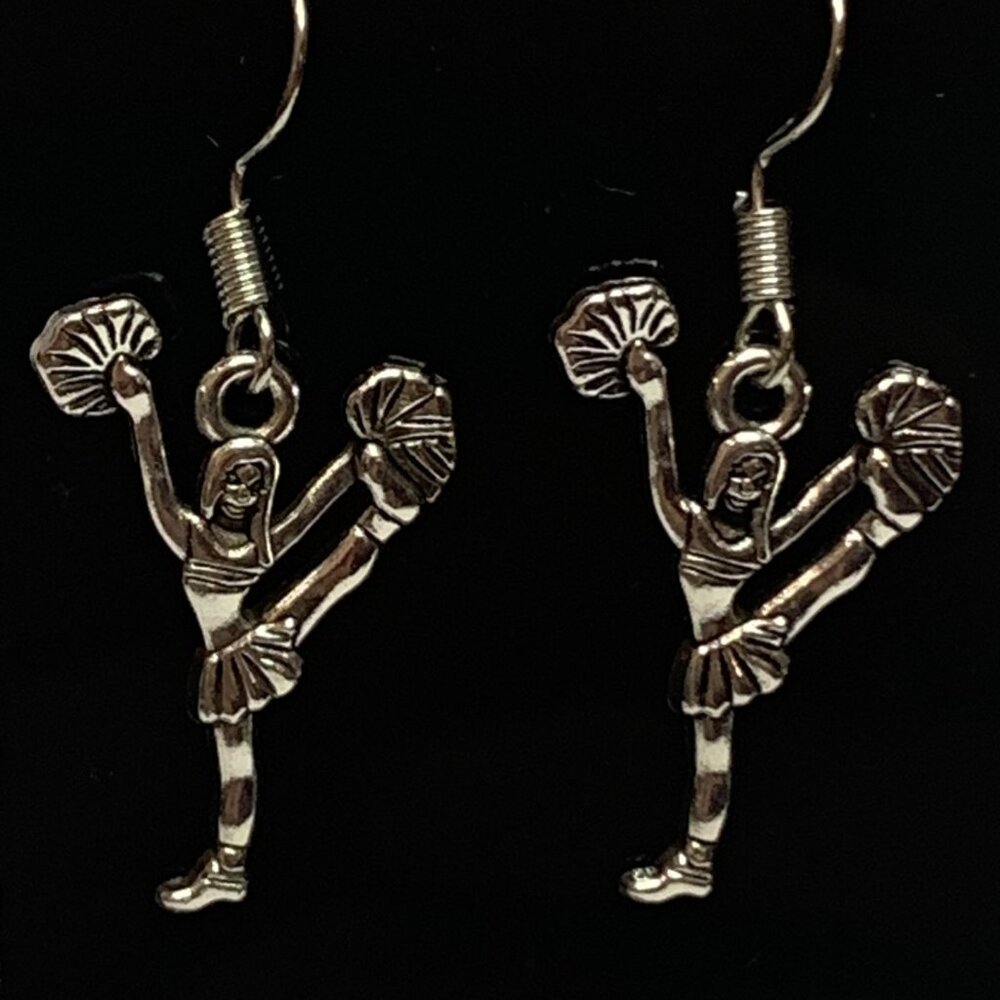 Cheerleader Earrings, Sports Earrings, Gift Idea, Cheerleader, Athlete Earrings